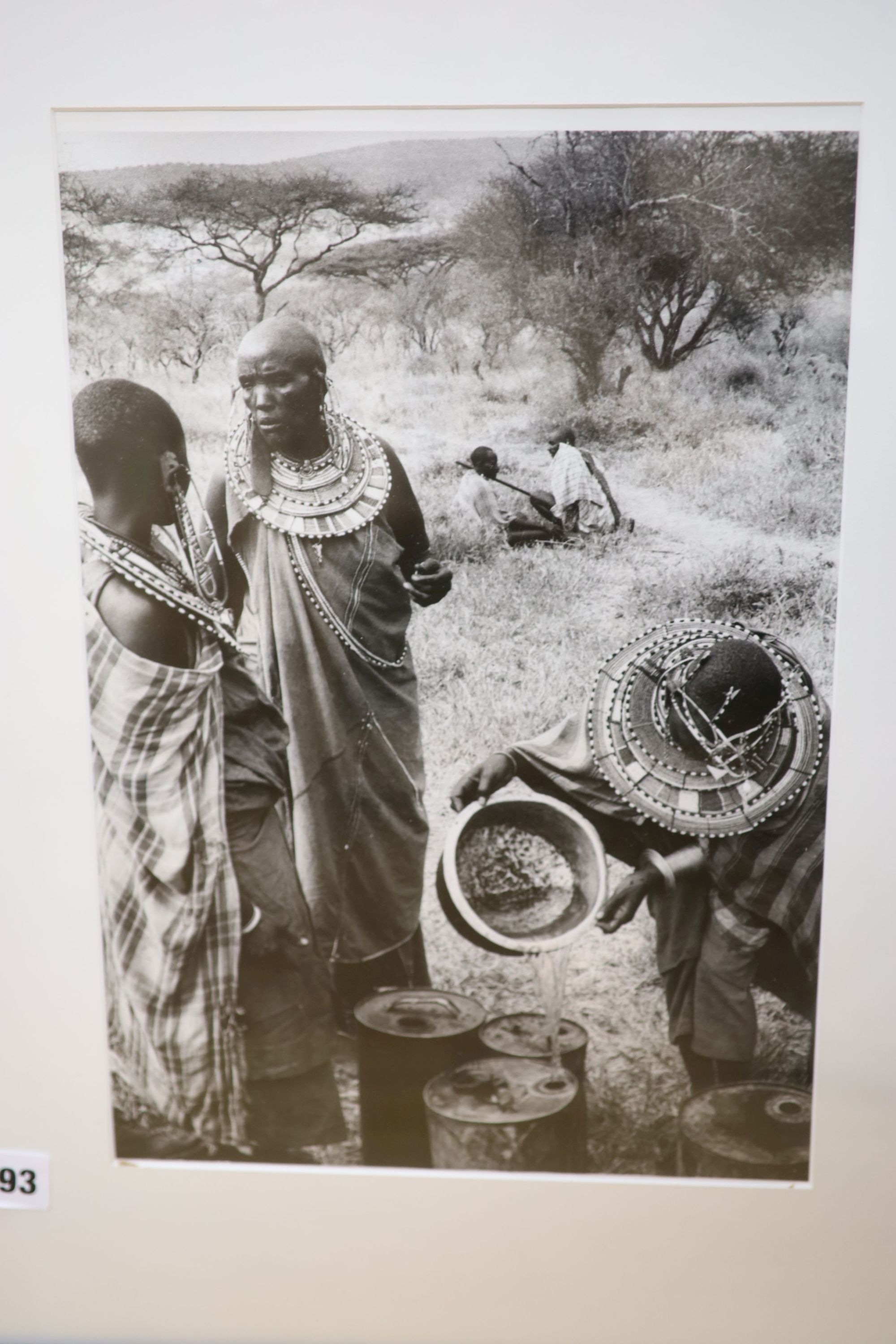 George Rodger, 4 contemporary photographs of Africans, largest 36 x 25cm